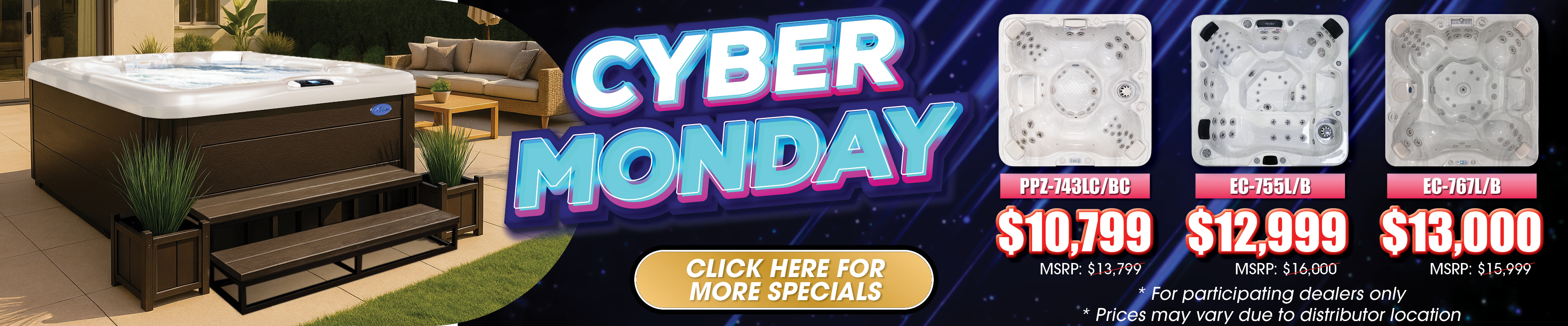 Calspas hot tub being used in a family setting - Red Deer